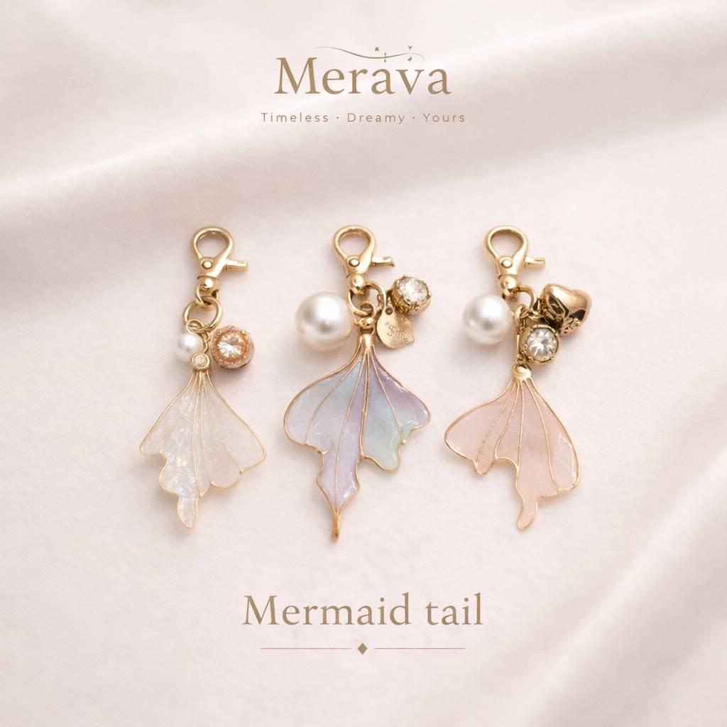 Mermaid Tail Bag Charm